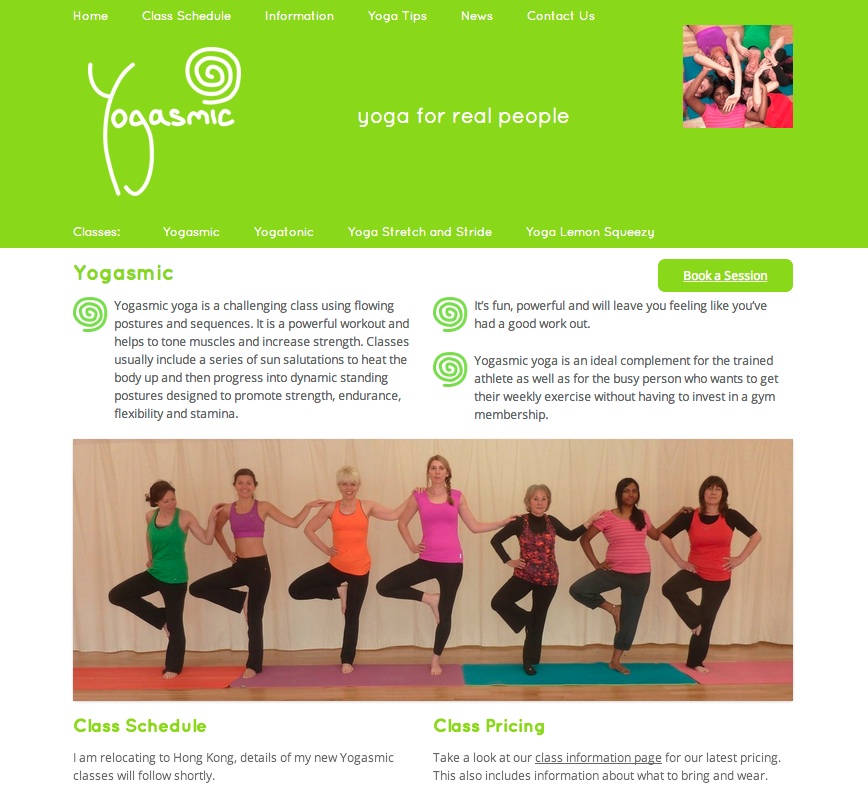 Yogasmic Project Screenshot